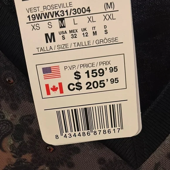 Desigual Brown and Black Sundress with V-Neck and 3/4 Sleeves - Picture 3 of 6